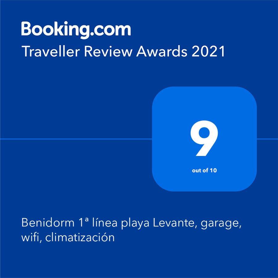 Benidorm 1ª Linea Playa Levante, Garage, Wifi, Climatizacion Eksteriør bilde